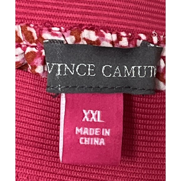 Vince Camuto Women's Trendy Elastic Waist Printed Pleated Midi Skirt Pink Sz XXL - Picture 5 of 6